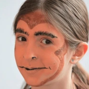 monkey face paint