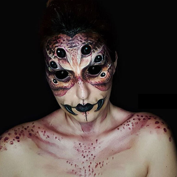 spider queen costume makeup
