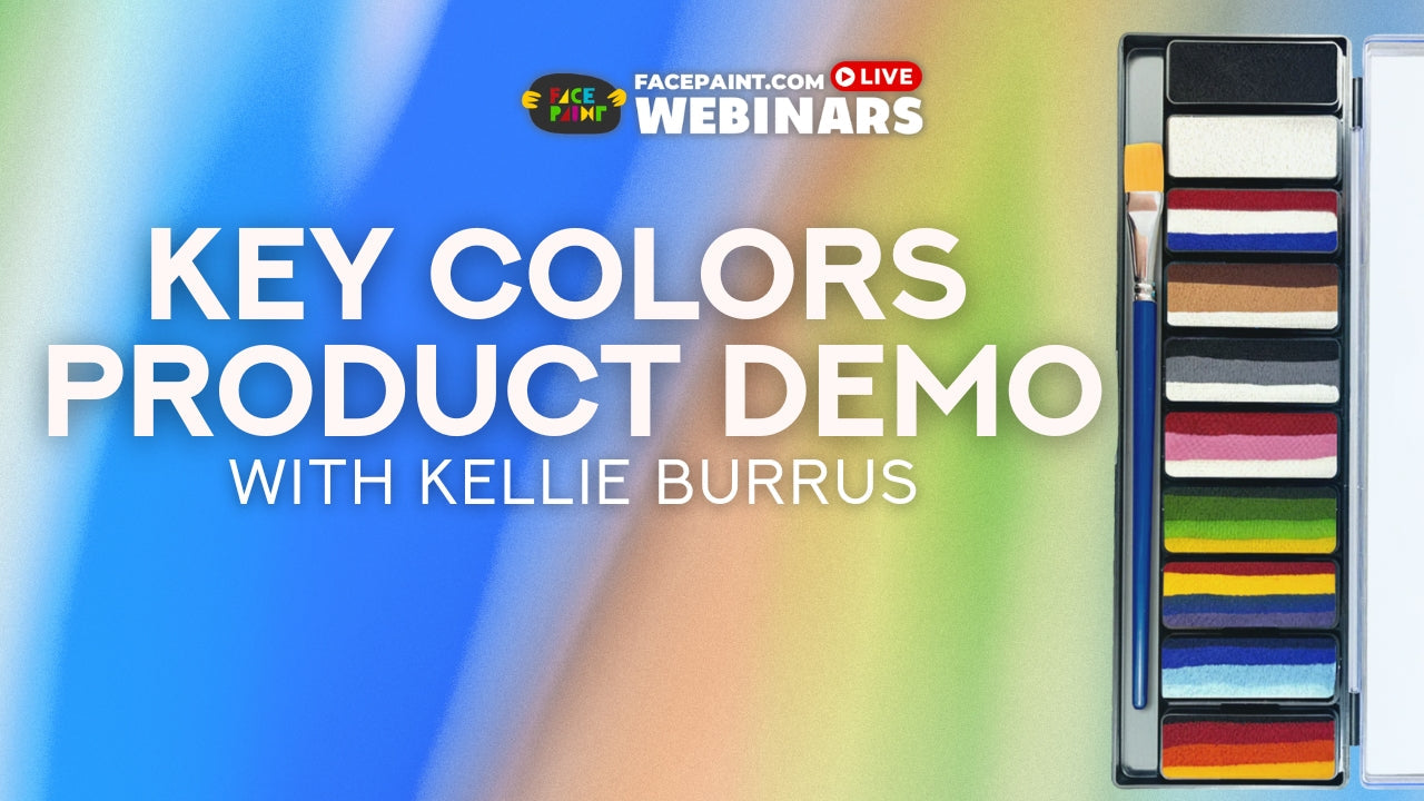 Key Colors Palette Face Painting Demo with Kellie Burrus Webinar