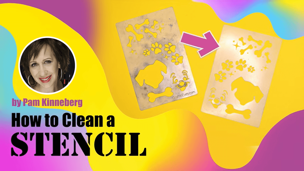 Cleaning Stencils by Pam Kinneberg