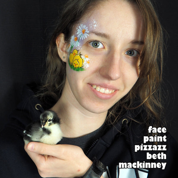 daisy duck face painting