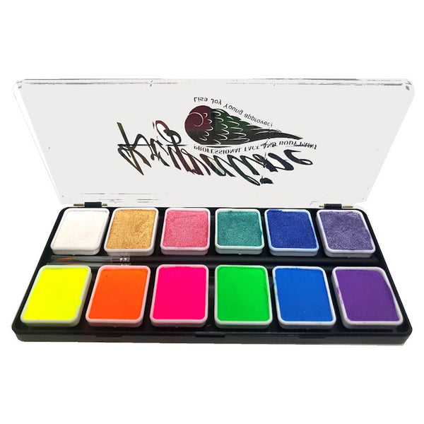 ProAiir Alcohol Based Hybrid Airbrush Paint Set  6 UV RAINBOW - 2oz B —  Jest Paint - Face Paint Store