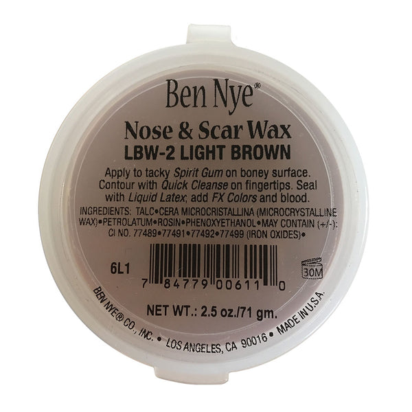 Ben Nye Light Brown Nose & Scar Wax, 8 oz