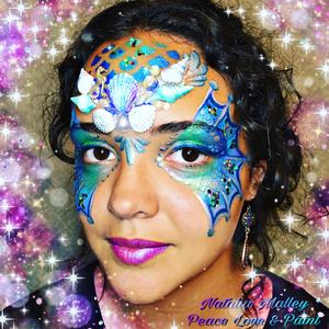 Face Paint Stencils Fish Scales Mermaid Festival Forehead 190