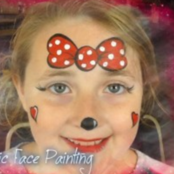 minnie mouse face paint