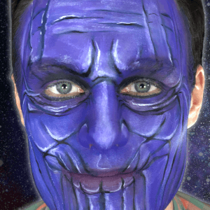 Thanos Makeup Video by Kellie Burrus - Facepaint.com