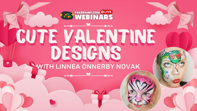 Cute Valentine's Day Face Painting Designs with Linnéa Önnerby Novak