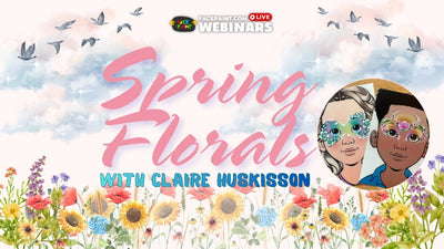 Spring Floral Face Painting Designs with Claire Huskisson