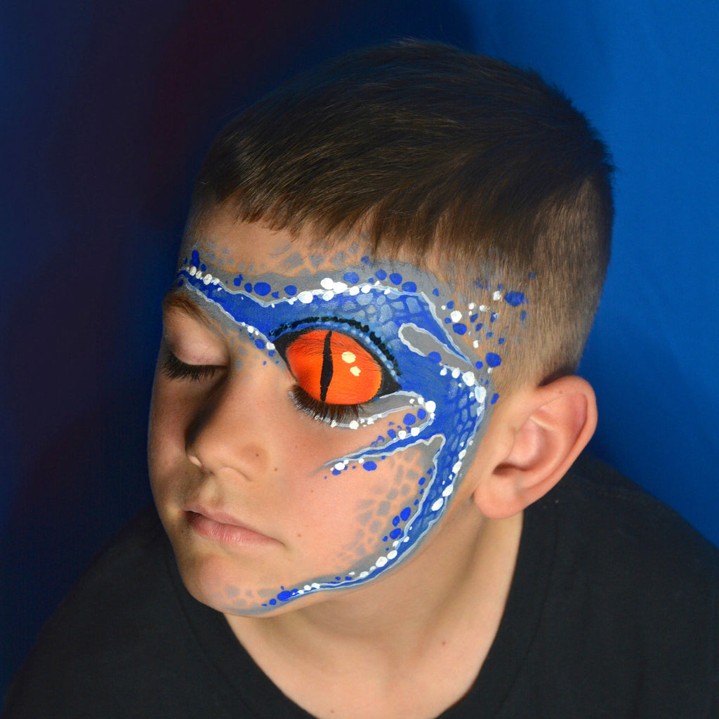 Blue Man Face Paint Designs
