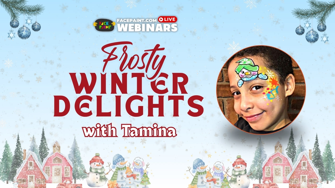 Frosty Winter Face Painting Designs with Tamina Muhammad Webinar