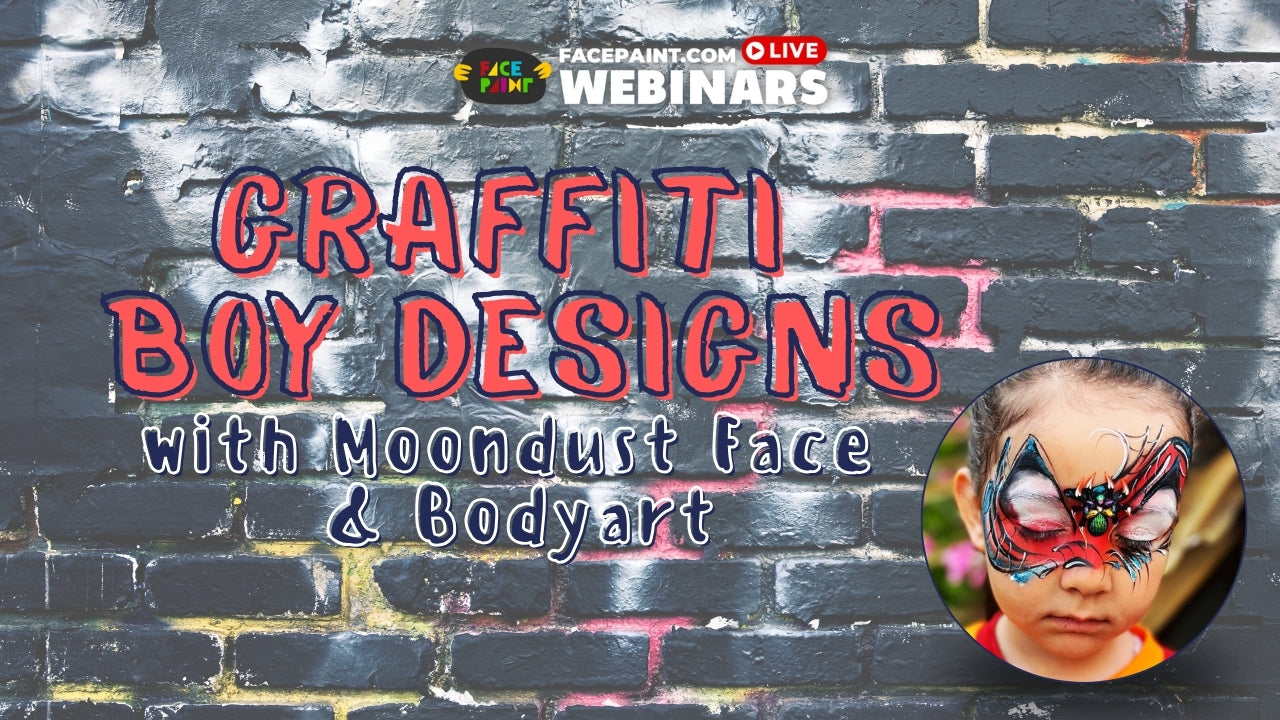 Graffiti Boy Designs with Moondust Face & Body Art