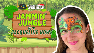 Jungle-Themed Face Painting: Expert Glitter Techniques and Designs from Jacqueline Howe