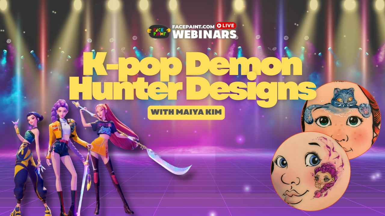 K-Pop Demon Hunter and Character Face Painting with Maiya Kim Webinar