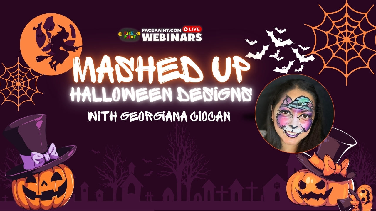 Mashed Up Halloween Face Painting Designs with Georgiana Ciocan Webinar