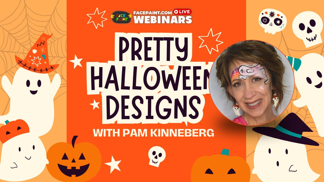 Pretty Halloween Face Paint Designs with Pam Kinneberg Webinar