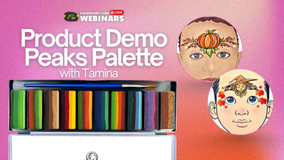 Kraze FX Peaks Palette Product Demo with Tamina Muhammad Webinar