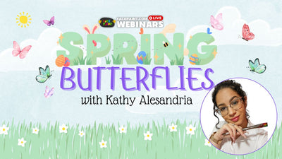 Spring Butterfly Face Painting Designs with Kathy Vergara Webinar