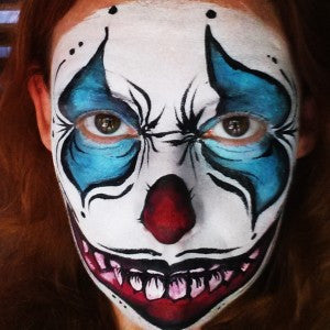 Scary Piranha Face Painting