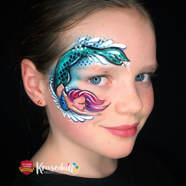 Mermaid Eye Design by Kristin Olsson - Facepaint.com