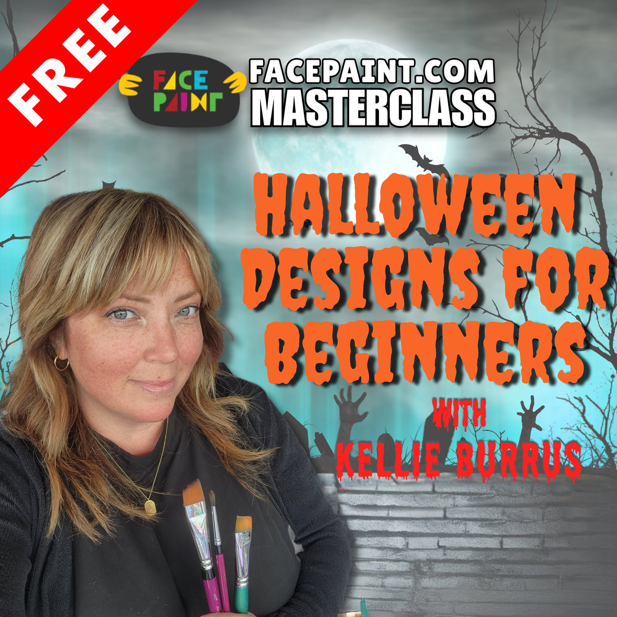 FREE Kellie Burrus (Halloween Design) Beginner Masterclass