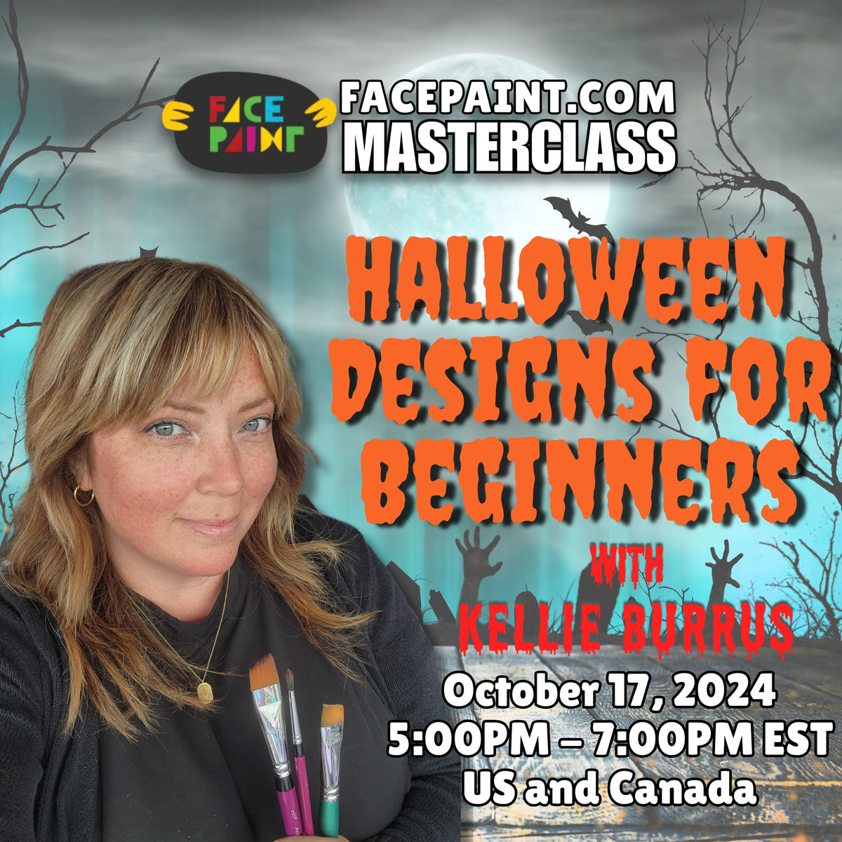Kellie Burrus (Halloween Design) Beginner Masterclass