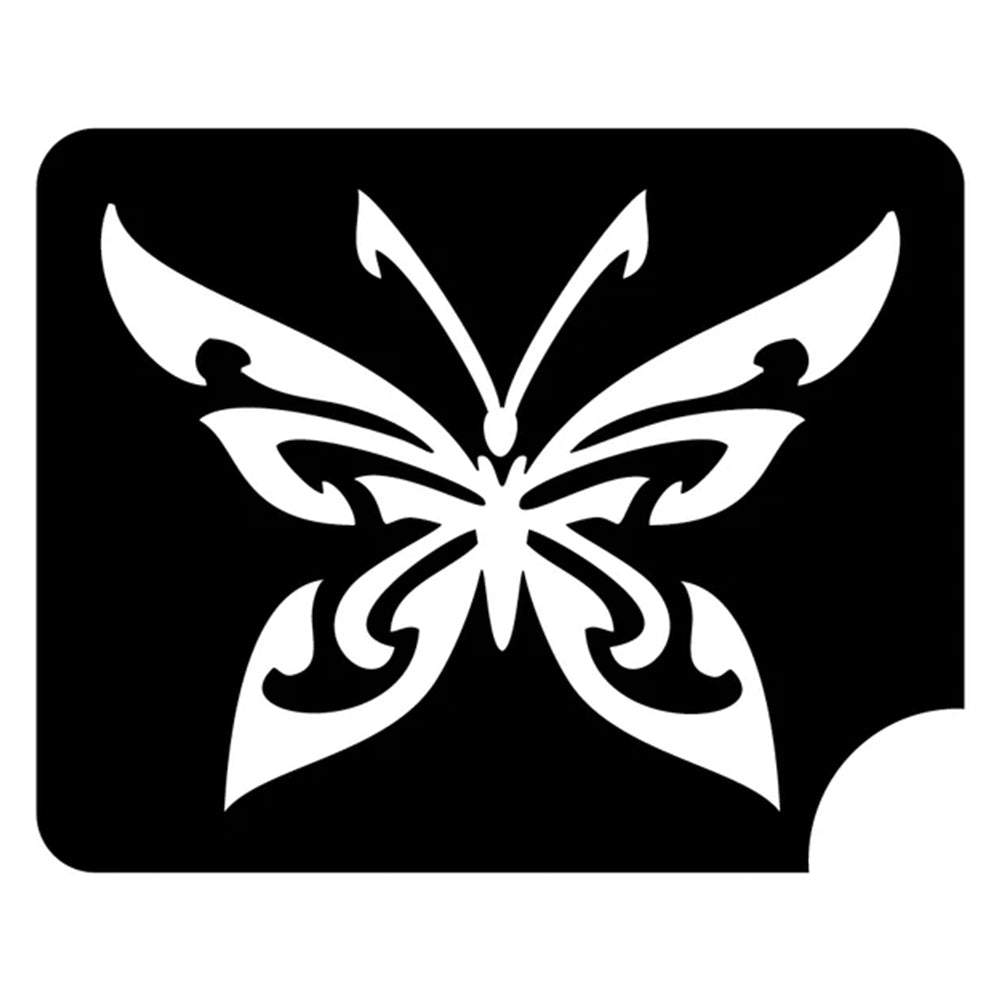 Art Factory Glitter Tattoo Stencil - Butterfly 185 (5/PK)