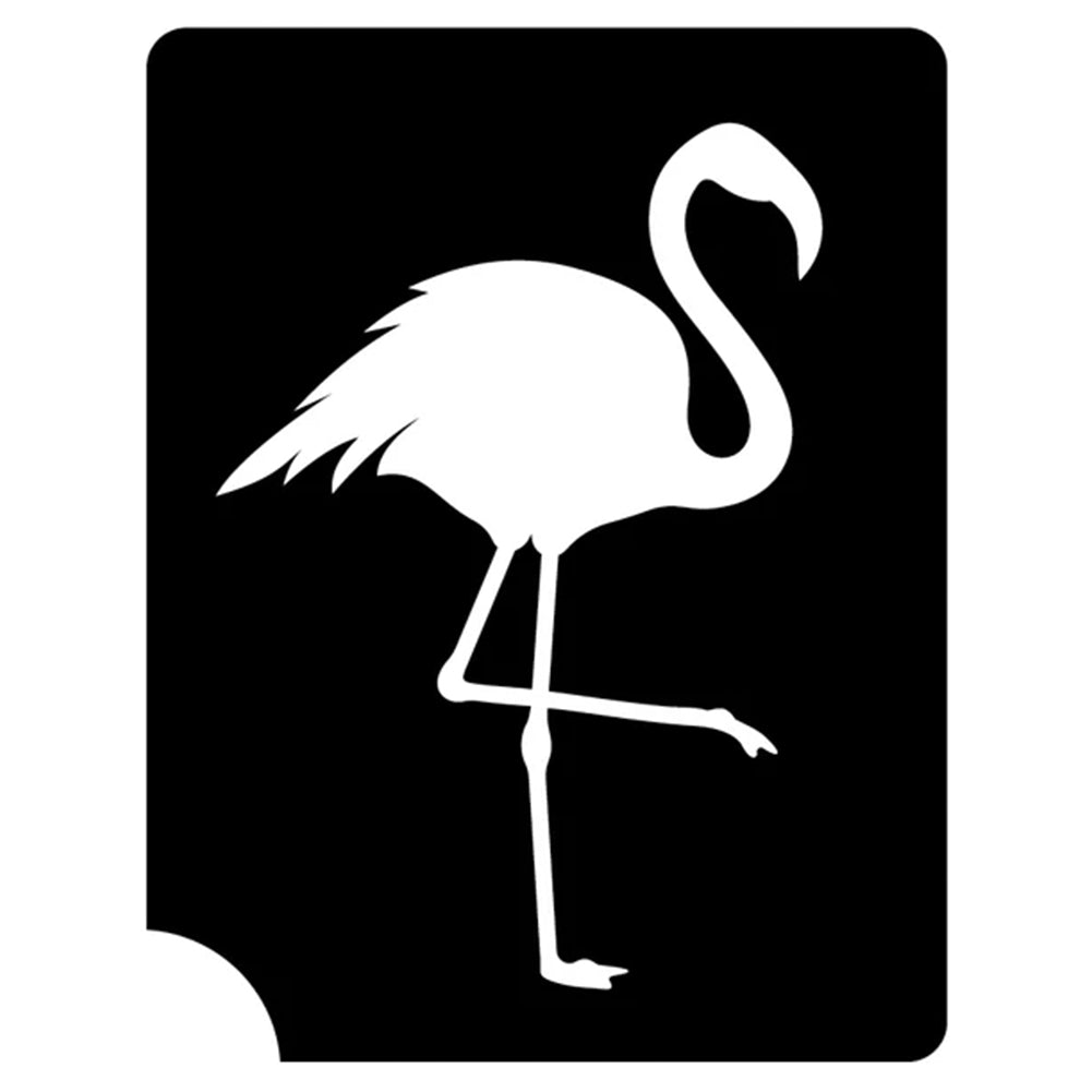 Art Factory Glitter Tattoo Stencil - Flamingo 208 (5/PK)