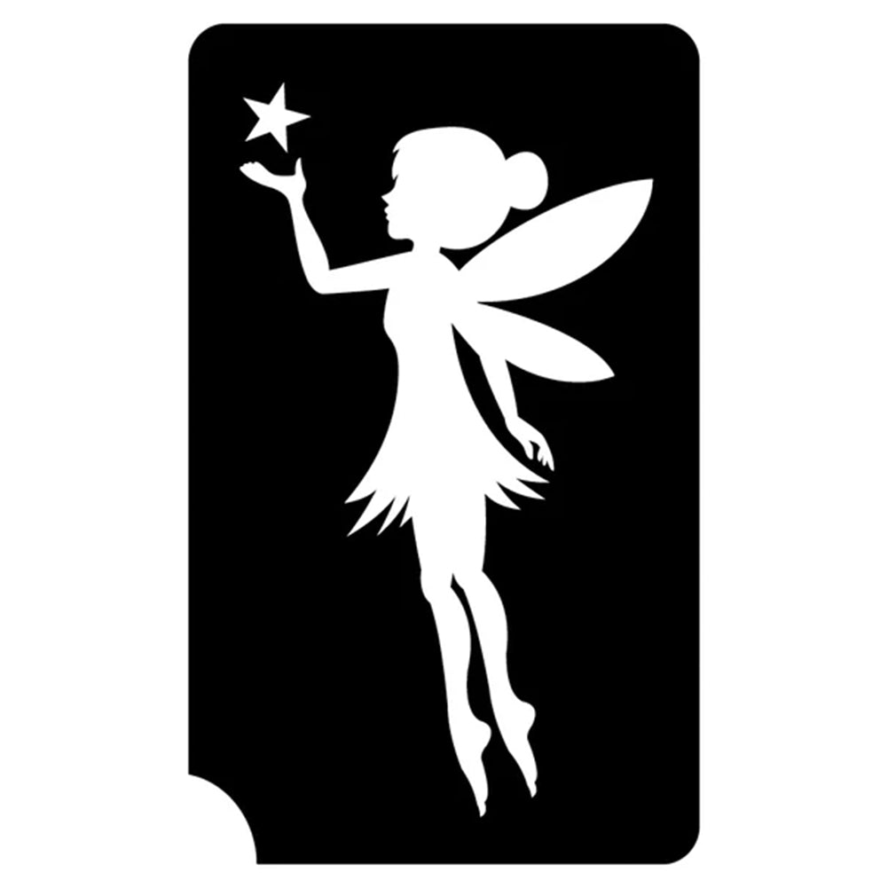 Art Factory Glitter Tattoo Stencil - Fairy with Star 405 (5/PK)