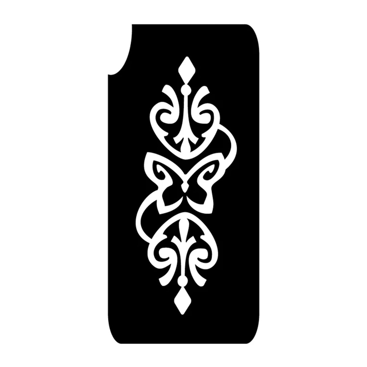 Art Factory Glitter Tattoo Stencil - Ornamental 420 (5/PK)