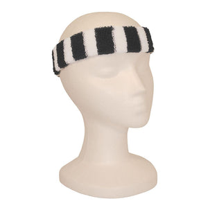 Head Band, Mini Stripe-Black