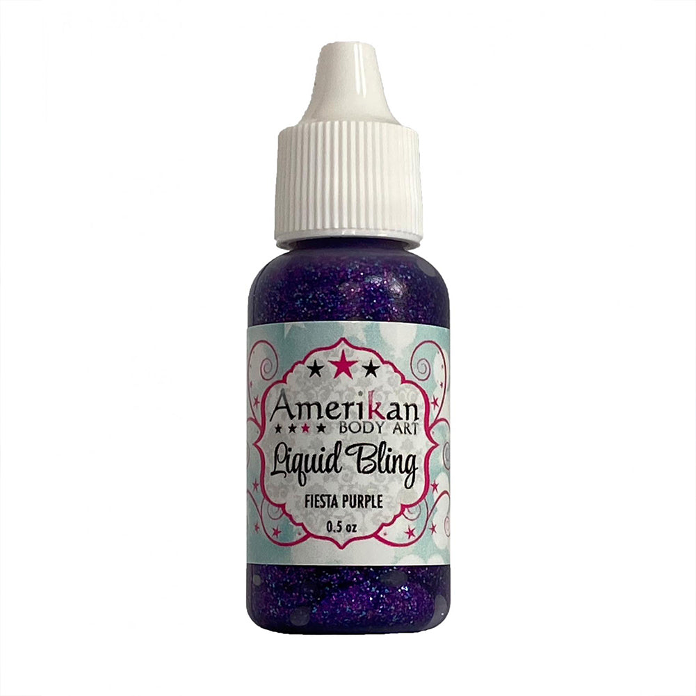 Amerikan Body Art Liquid Bling Glitter - Fiesta Purple (0.5 oz)