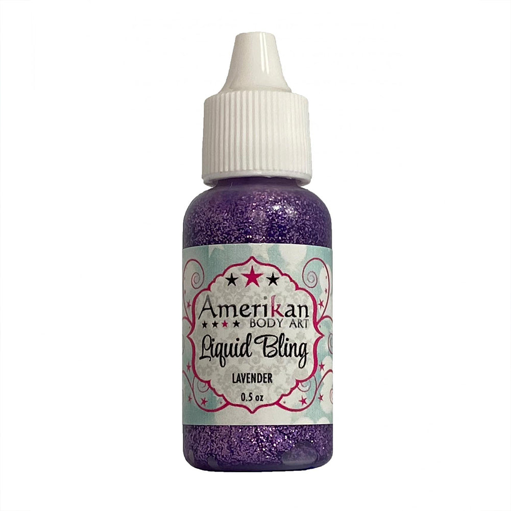 Amerikan Body Art Liquid Bling Glitter - Lavender (0.5 oz)