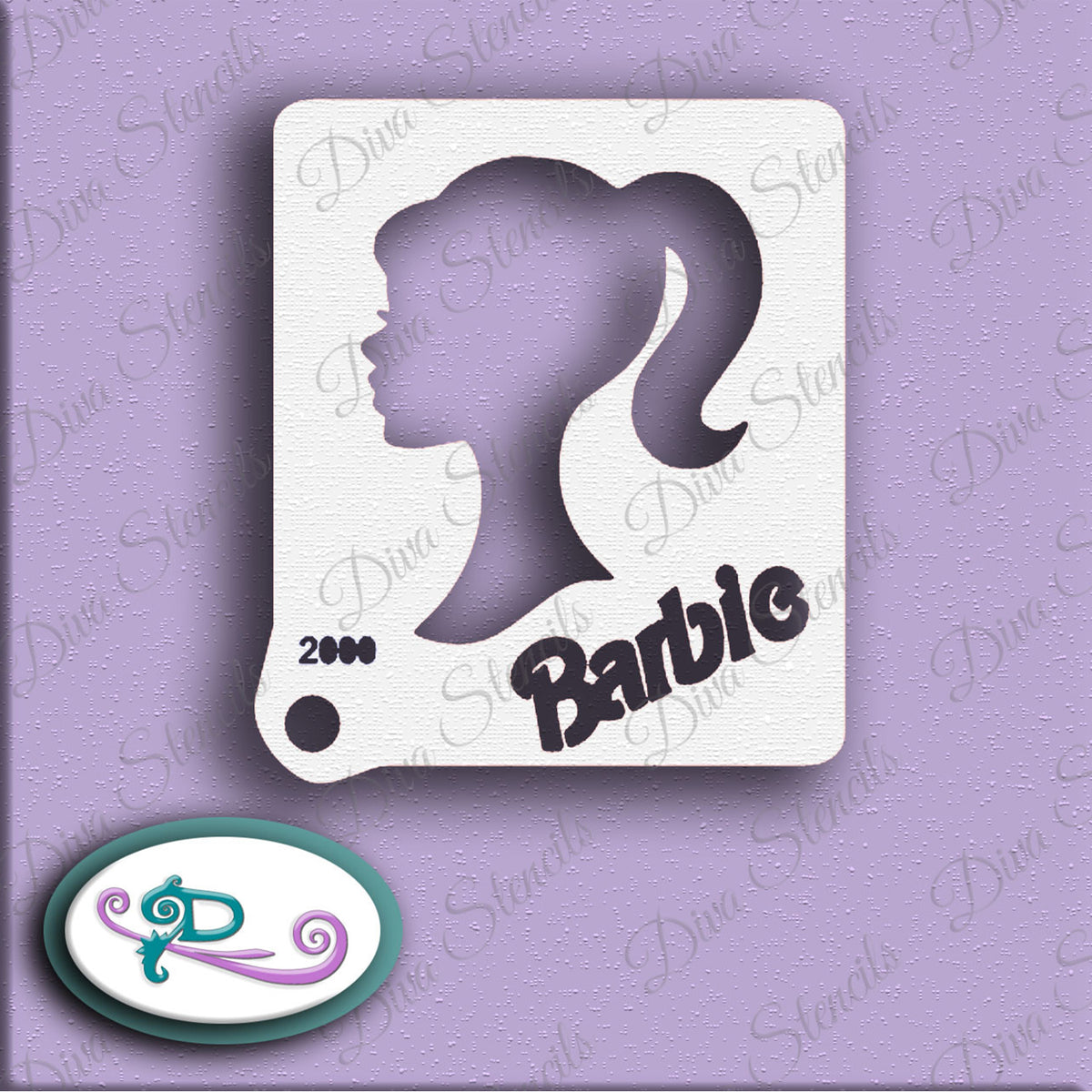 Diva Stencil - Barbie Bigger