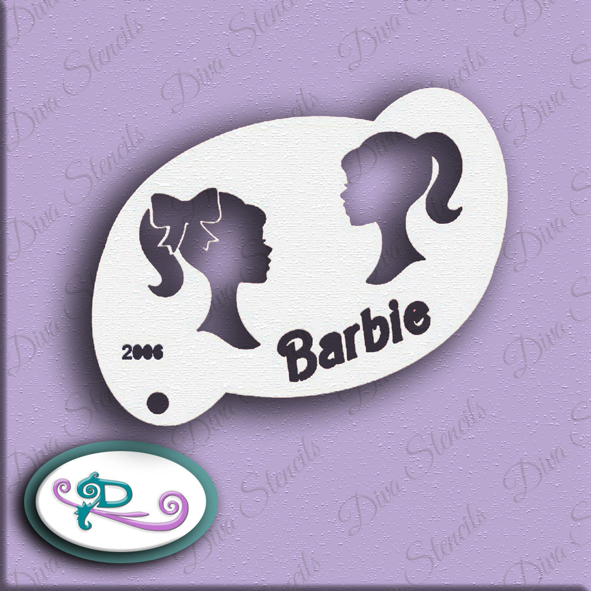 Diva Stencil - Double Barbie