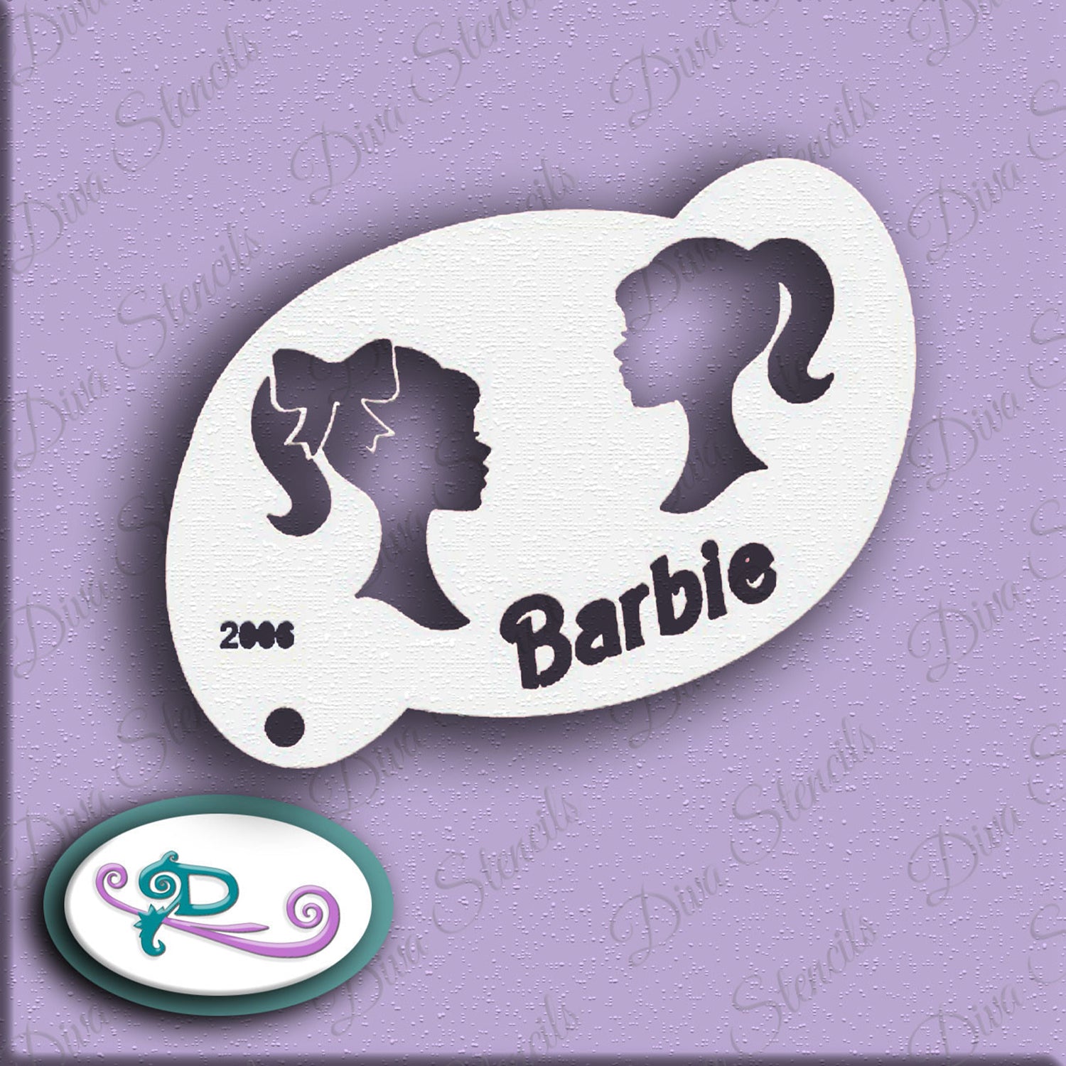 Diva Stencil - Double Barbie