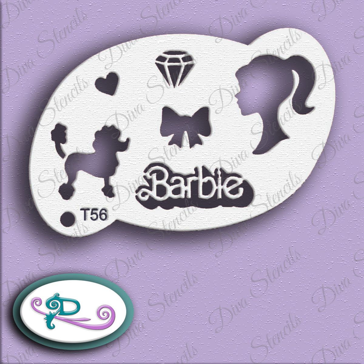 Diva Stencil - Barbie Diva