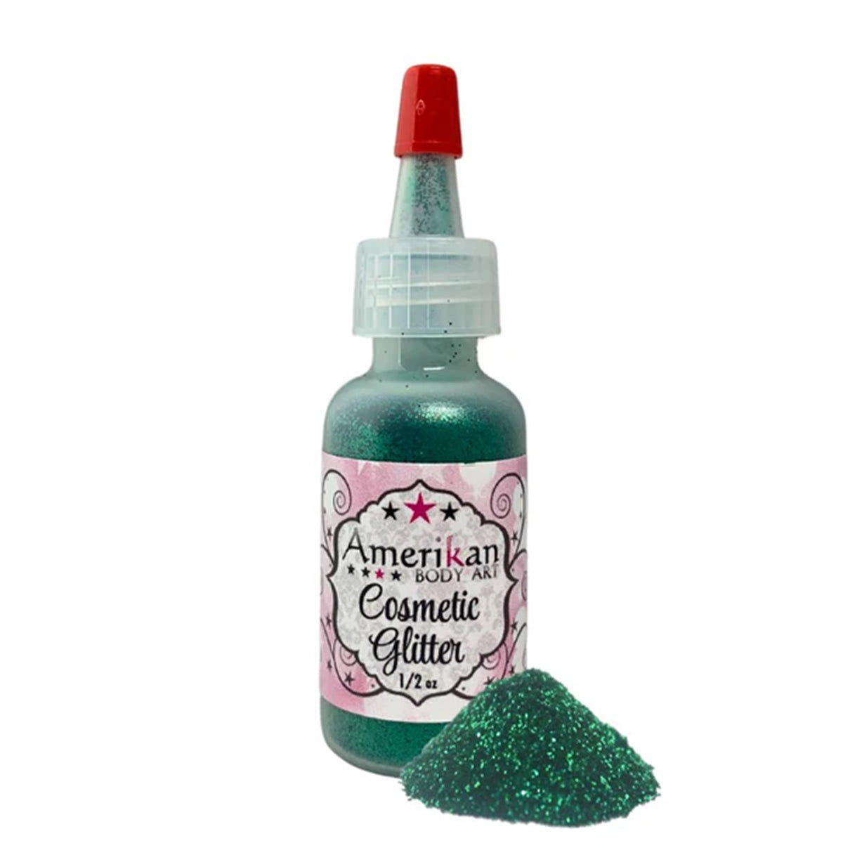 Amerikan Body Art Opaque Glitter - Emerald Green (0.5 oz)