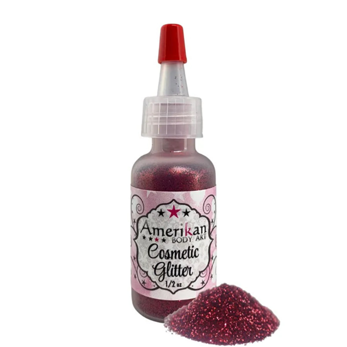 Amerikan Body Art Cosmetic Glitter - Firetruck Red (Opaque)