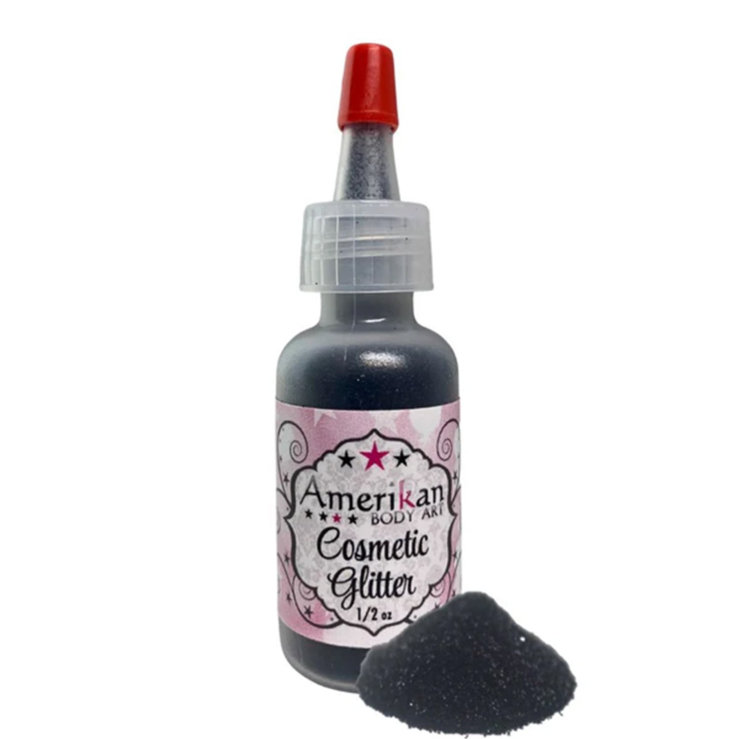 Amerikan Body Art Cosmetic Glitter - Jet Black (Opaque)