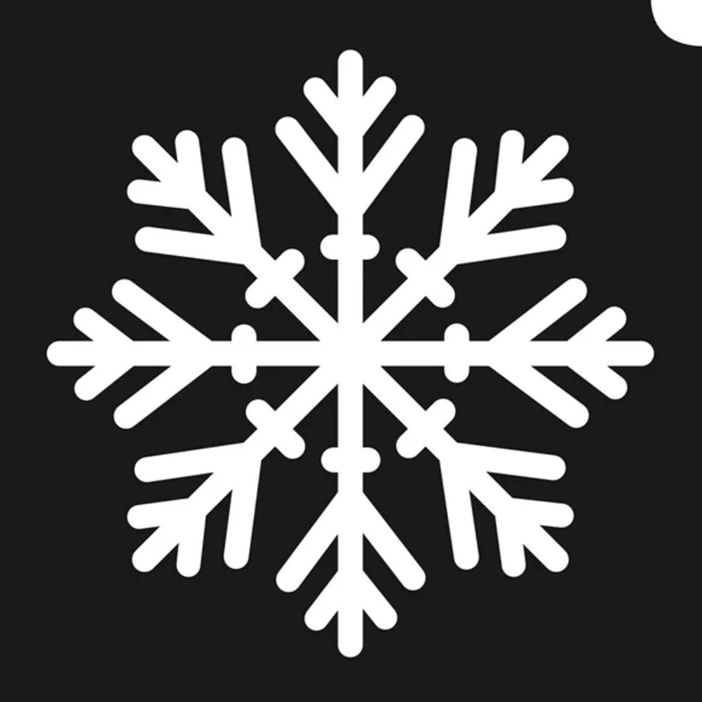 GBA Glimmer Tattoo Stencil - Sparkly Snowflake (5/pack)