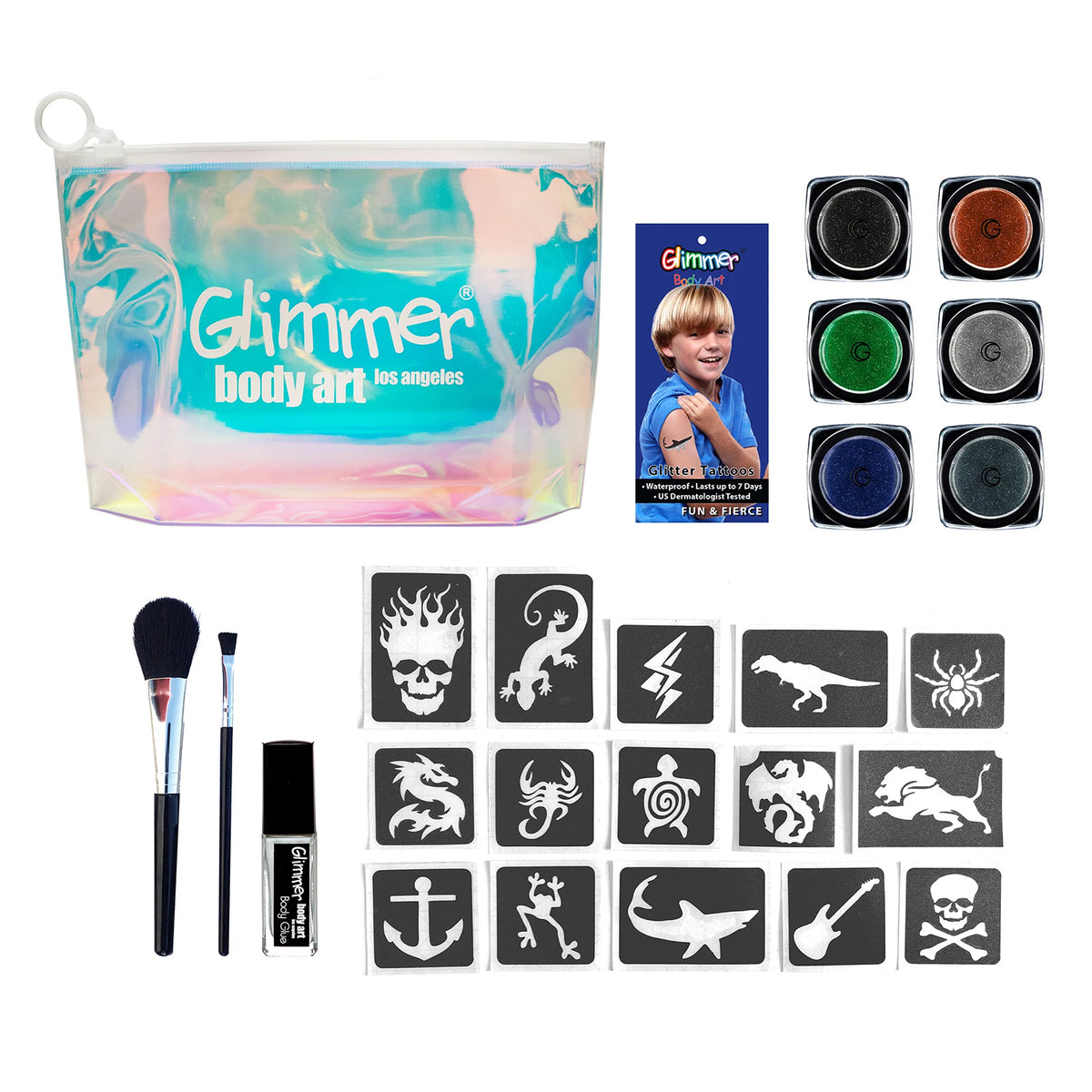 Glimmer Body Art Glimmer To Go Kit - Fun and Fierce