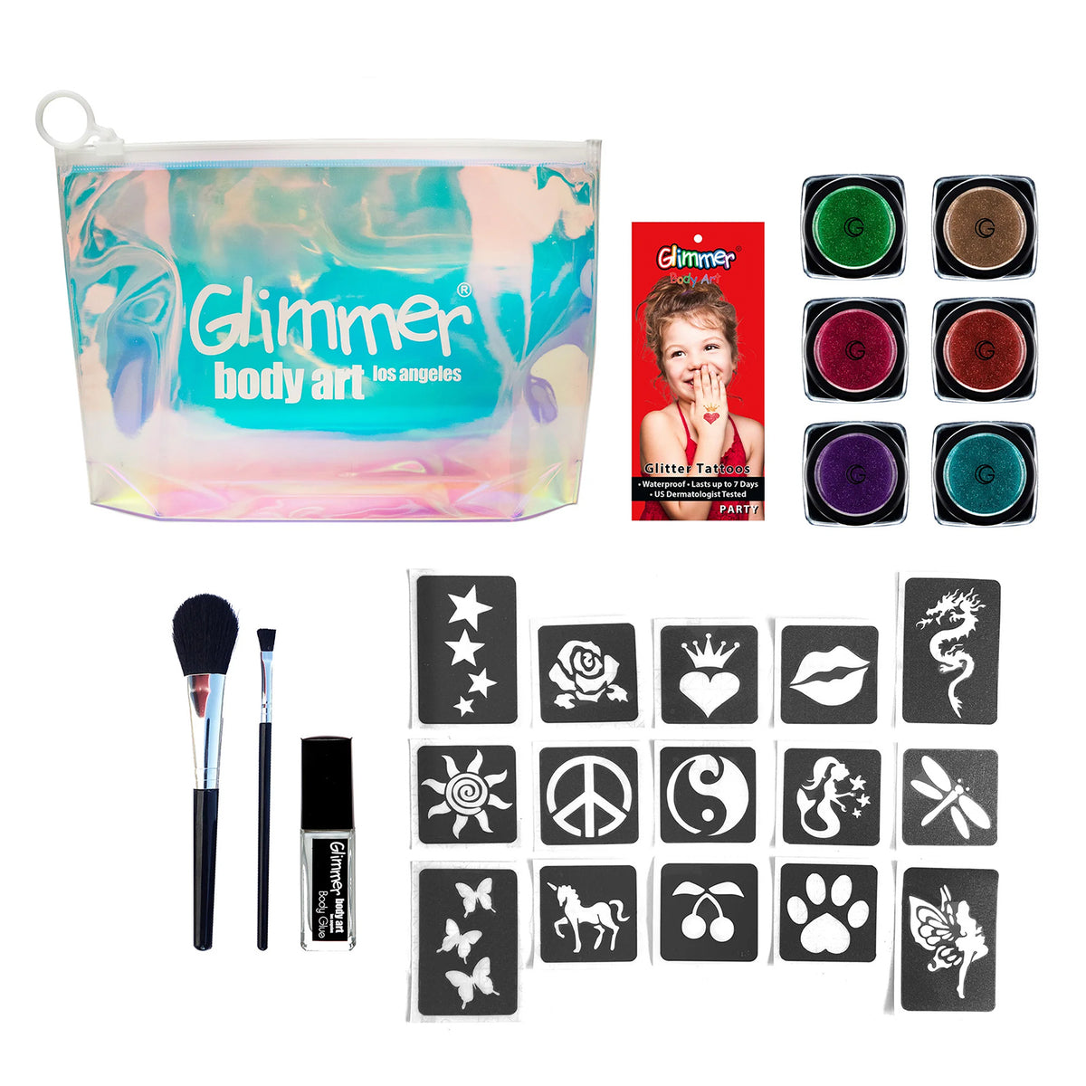 Glimmer Body Art Glimmer To Go Kit - Party