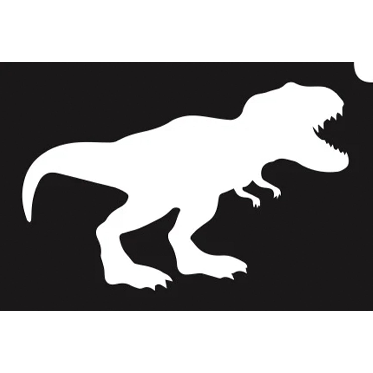 Glimmer Body Art Glitter Tattoo Stencils - Fierce T-Rex (5/pack)