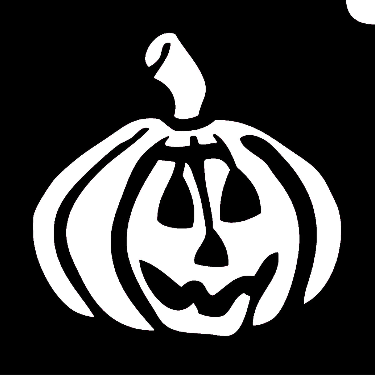 Glimmer Body Art Glitter Tattoo Stencil - Scary Pumpkin Face (5/pack)