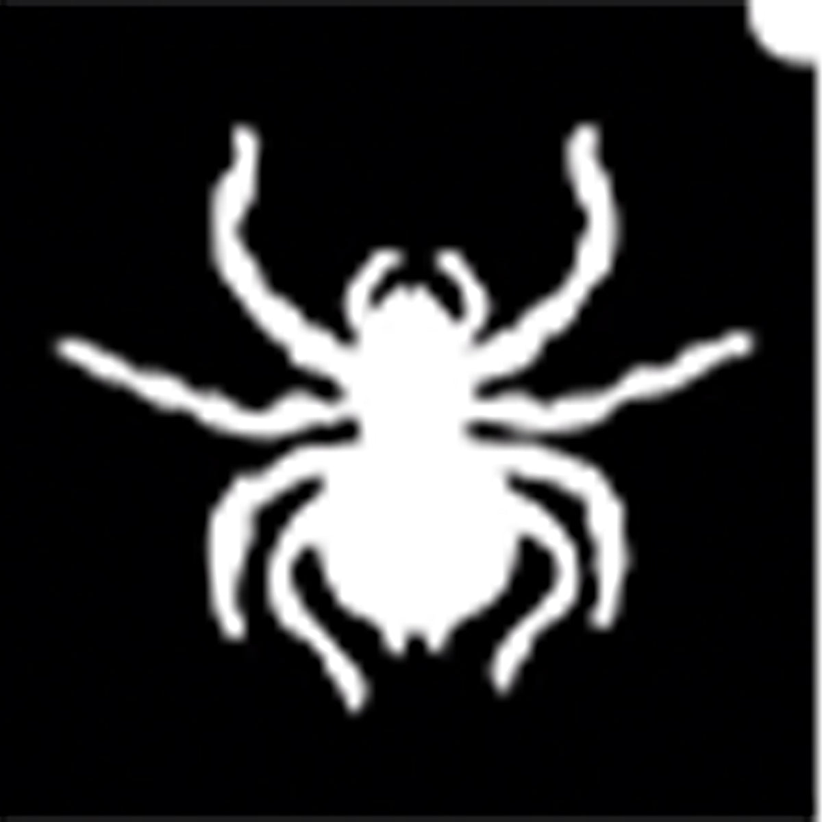 Glimmer Body Art Glitter Tattoo Stencils - Spider (5/pack)