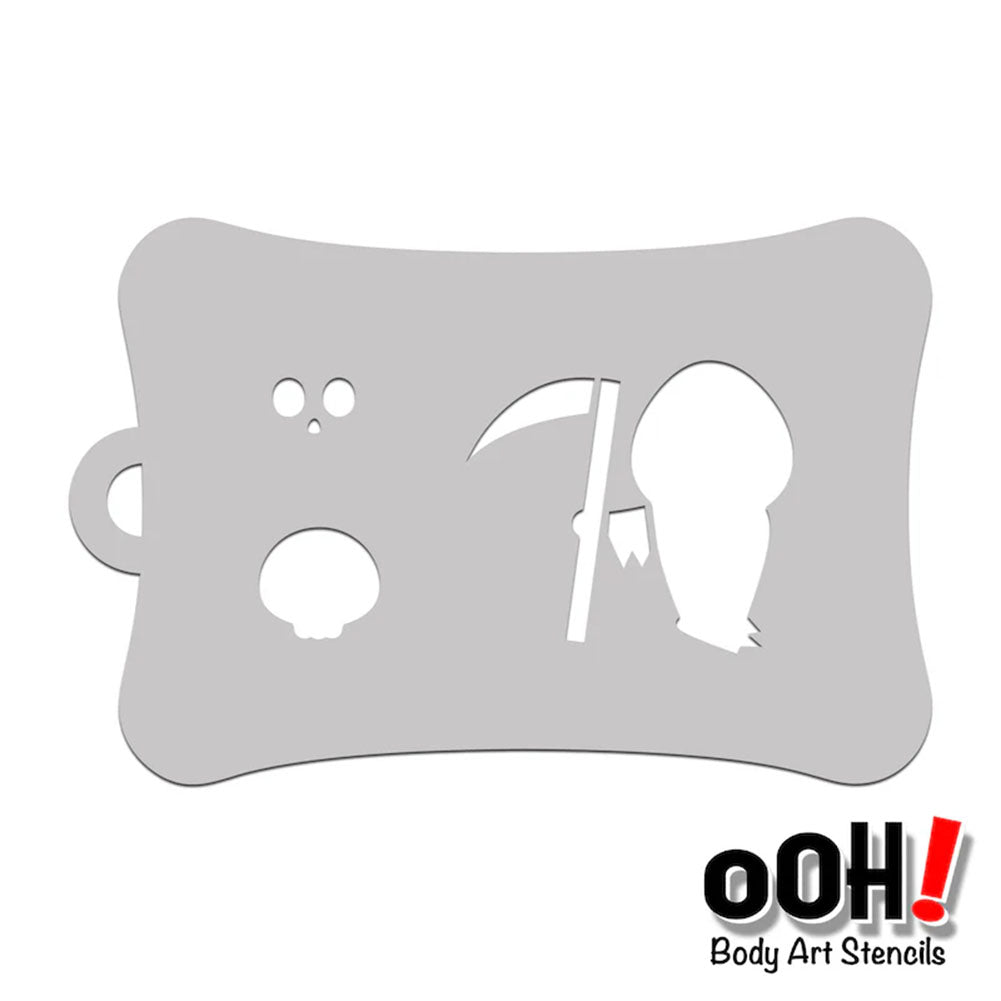 Ooh Stencils - Lil&#39; Reeper Halloween Tattoo (T26)