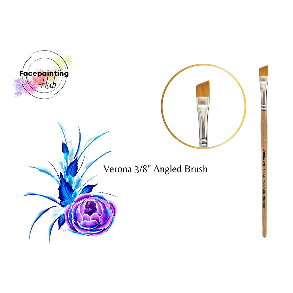 Facepainting Hub Verona Angle Brush (3/8&quot;)