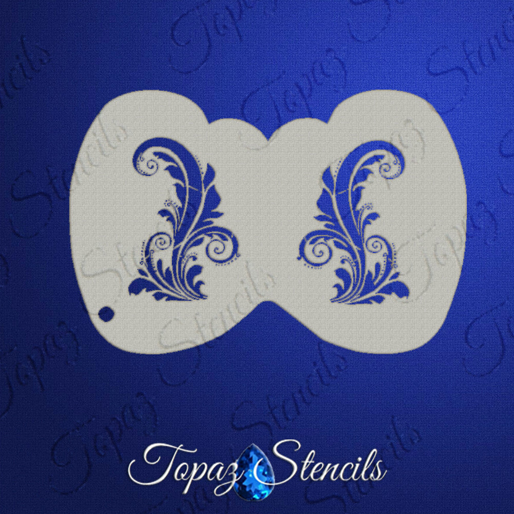 Topaz Stencil - Tamina&#39;s Flourish Flutter Eye