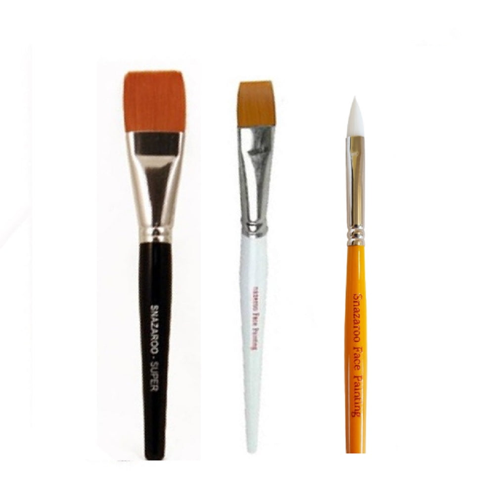 Snazaroo Build Your Own Brush Set (Pick 3+ Styles)