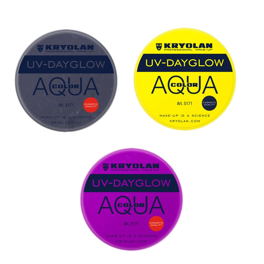 Kryolan Cosmetic Grade UV-Dayglow Build Your Own Set (Pick 3+)